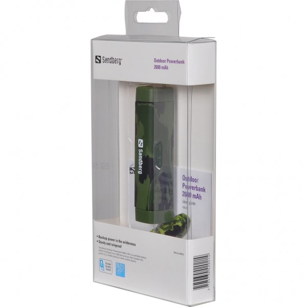 Sandberg Outdoor 2600 2600 mAh Powerbank