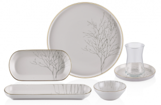 Neva Çınar Natural N3219 26 Parça Kahvaltı Takımı