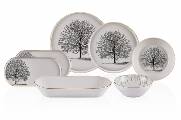 Neva Neva Çınar Plus N3220 27 Parça Yemek Takımı