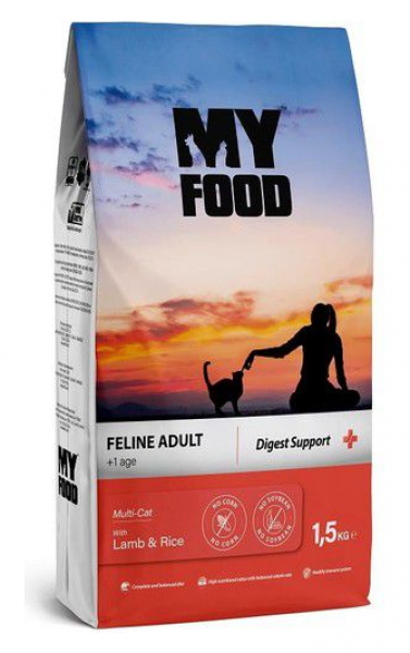 My Food Kuzulu Pirinçli Yetişkin 1.5 kg Kedi Maması