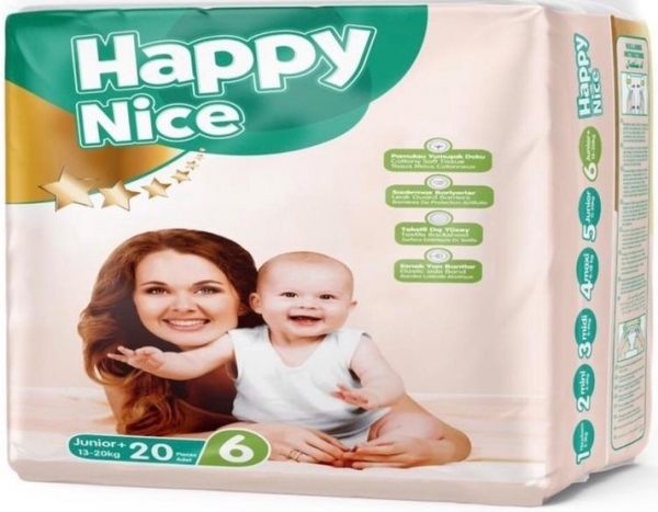 Happy Nice 6 Beden Bebek Bezi