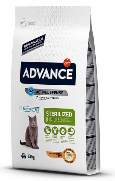Advance Junior Sterilized Tavuklu 10 kg Kedi Maması (10000 gr)