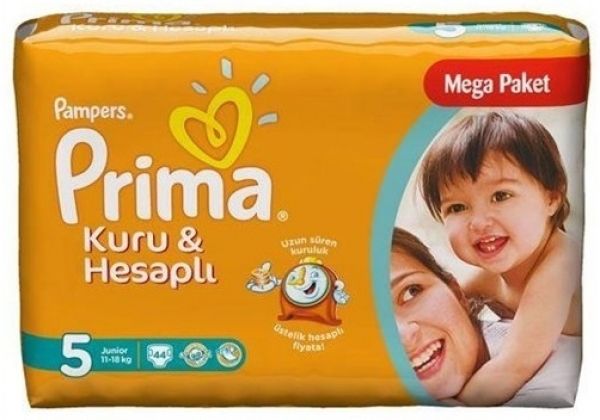 Prima Kuru ve Hesaplı 5 Beden Bebek Bezi
