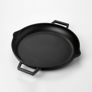 Lava Döküm Yuvarlak Metal Kulplu Kızartma Tavası 26 cm