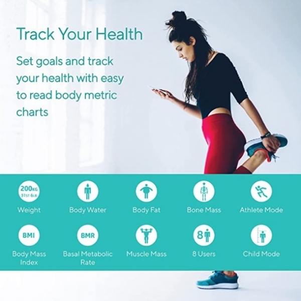 Salter Bluetooth Smart Analyzer Pro Dijital Banyo Tartısı
