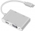 Alfais 4498 USB 3.1 Type C to HDMI VGA DVI USB 3.0 Dönüştürücü