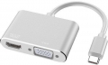 Alfais 4366 USB Type C to HDMI VGA resim