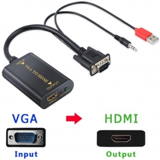 Alfais 4443 VGA to HDMI Dönüştürücü