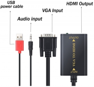 Alfais 4443 VGA to HDMI Dönüştürücü