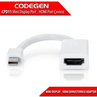 Codegen CPD11 Mini DisplayPort to HDMI Dönüştürücü