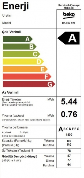 Beko BK 850 YKI Çamaşır Makinesi