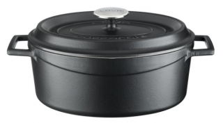 Lava Döküm Oval Mat Derin Tencere 27 cm