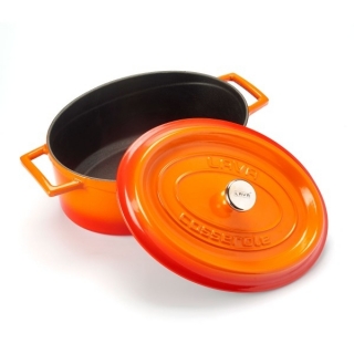 Lava Döküm Oval Derin Tencere 27 cm