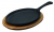 Lava Döküm Oval Ahşap Altlıklı Fajita Tavası 23 cm