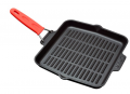 Lava Döküm Silikon Saplı Izgara Tava 24 cm resim