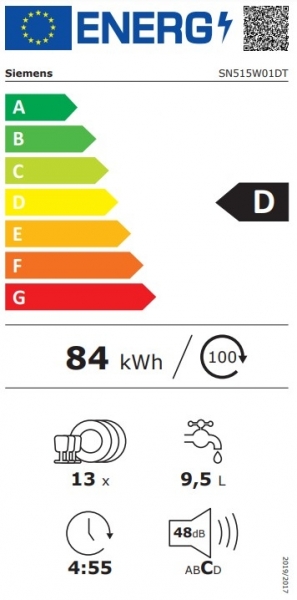 Siemens SN515W01DT Bulaşık Makinesi
