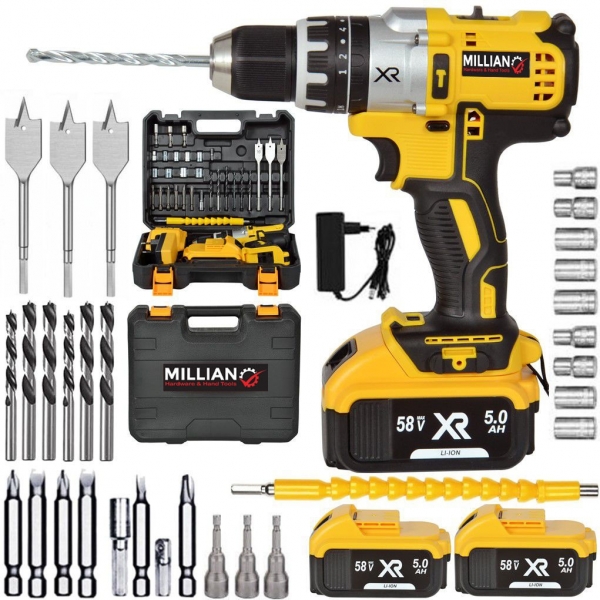 Millian XR 58 V 5 Ah Akülü Matkap