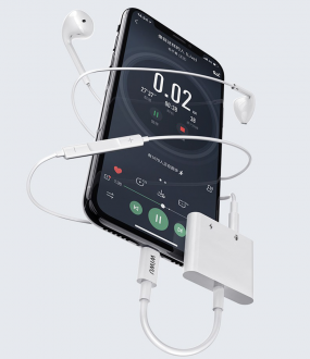 Wiwu LT-01 Pro Lightning to Lightning AUX Dönüştürücü