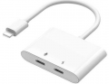 Wiwu LT-01 Plus Lightning to Dual Lightning resim