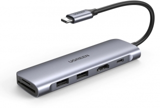 Ugreen 70411 Type-C to HDMI USB 3.0 TF SD PD Dönüştürücü