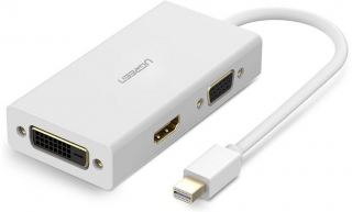 Ugreen 20417 Mini DisplayPort to HDMI VGA DVI Dönüştürücü
