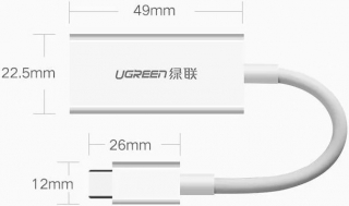 Ugreen 40372 USB Type-C to DisplayPort Dönüştürücü
