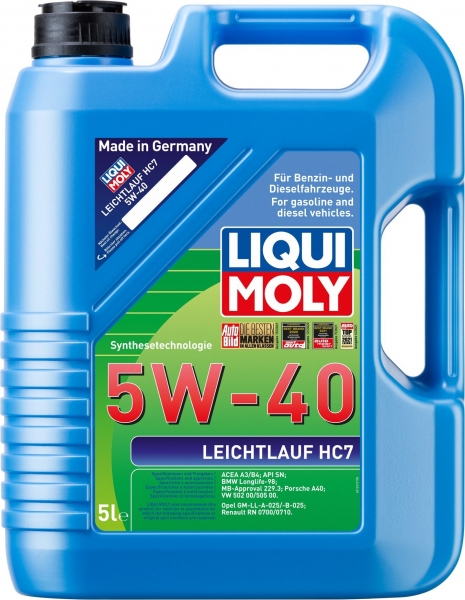 Liqui Moly Leichtlauf HC7 5W-40 Motor Yağı (5 litre)