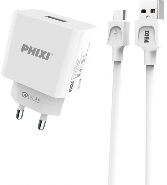 Phixi Force QCH261M Şarj Aleti (USB Micro-B)