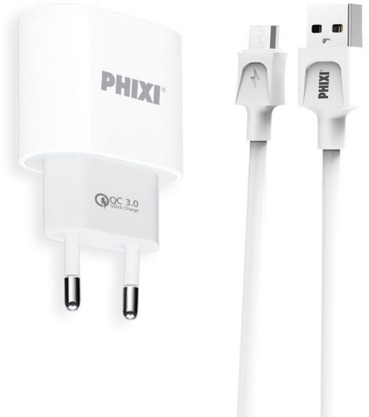 Phixi QCH271M Şarj Aleti (USB Micro-B)