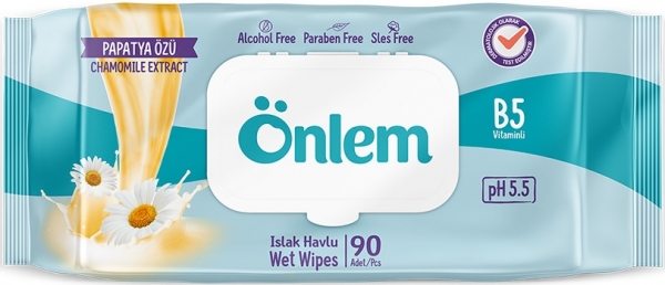Önlem Papatya Özü Islak Mendil (90 Yaprak)