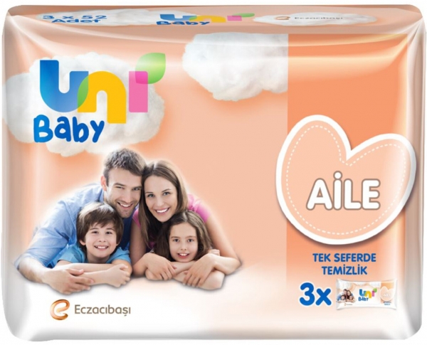 Uni Baby Aile Islak Mendil (52 Yaprak)