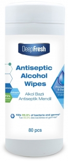 Deep Fresh Alkollü Antiviral Kutulu Islak Mendil