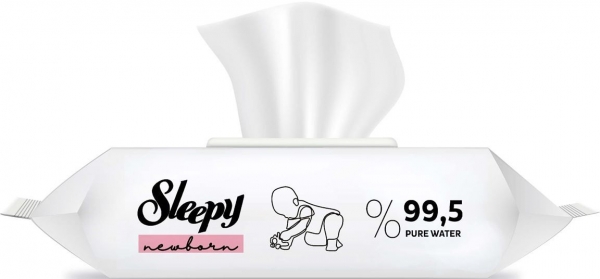 Sleepy Yenidoğan Devam Islak Bebek Havlusu