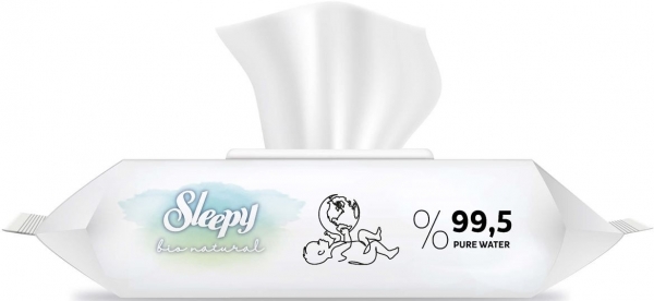 Sleepy Bio Natural Yenidoğan Islak Bebek Bakım Havlusu