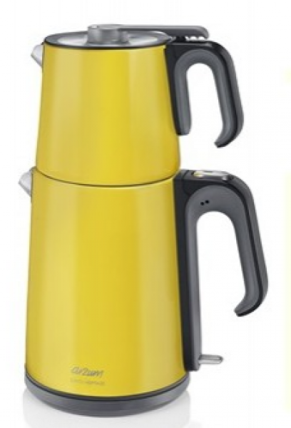 Arzum AR3040 Çaycı Heptaze Çay Makinesi (Sarı / Çelik)