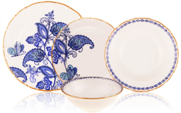 Bambum Lace Butterfly 24 Parça Yemek Takımı