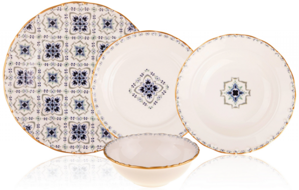 Bambum Lace Ethnic 24 Parça Yemek Takımı