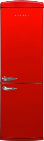 Vestel Retro NFK37201 Buzdolabı (Kırmızı)
