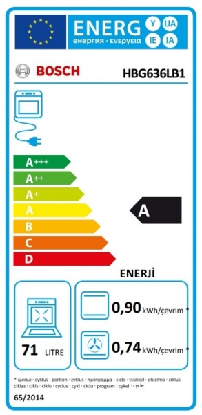 Bosch HBG636LB1 Ankastre Fırın