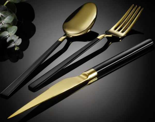 Arsel Alize Sedef Siyah Gold 89 Parça Çatal Kaşık Bıçak Takımı