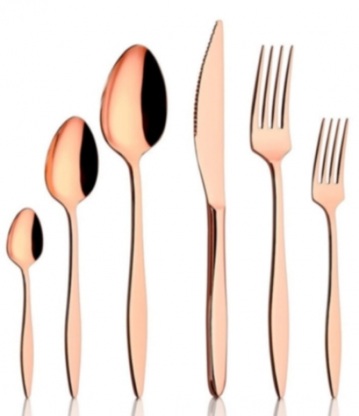 Brondoff Carmen Rose Gold 72 Parça Çatal Kaşık Bıçak Takımı