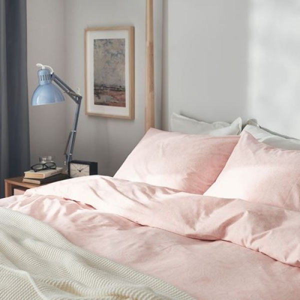 Ikea Jattevallmo 150x200 cm (Pembe / Bej)