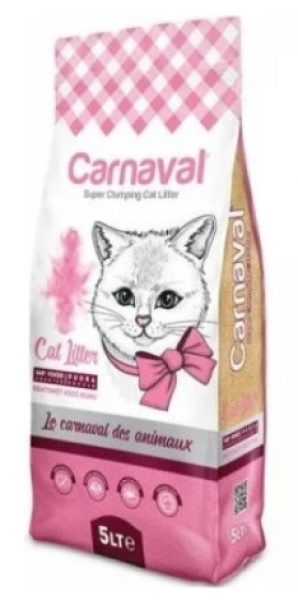 Carnaval Bebek Pudralı Topaklanan Bentonit İnce Taneli 5 lt Kedi Kumu
