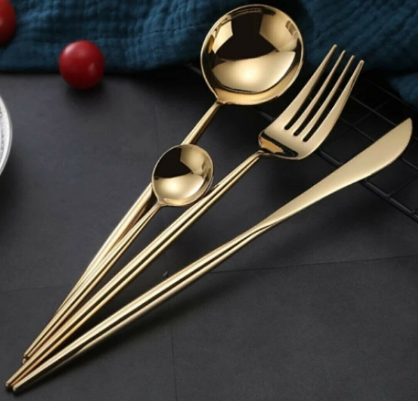 DMR Life Elit Gold 72 Parça Çatal Kaşık Bıçak Takımı