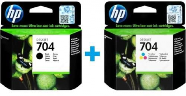 HP 704 Kartuş (Siyah / Renkli)