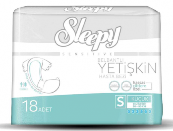 Sleepy Small Belbantlı Yetişkin Bezi 18 Adet