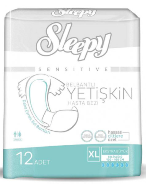 Sleepy XLarge Belbantlı Yetişkin Bezi 12 Adet