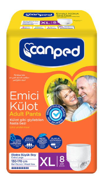 Canped XLarge Emici Külot 8 Adet