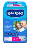 Canped Tekstil Yüzeyli Small Belbantlı Yetişkin Bezi 10 Adet resim