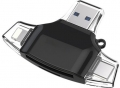 Daytona HC06 Lightning USB Type-C Micro to SD TF resim